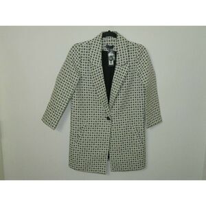 Not Your Daughter's Jeans NYDJ Jacket Long Line Blazer‎ Gray White Size XXS